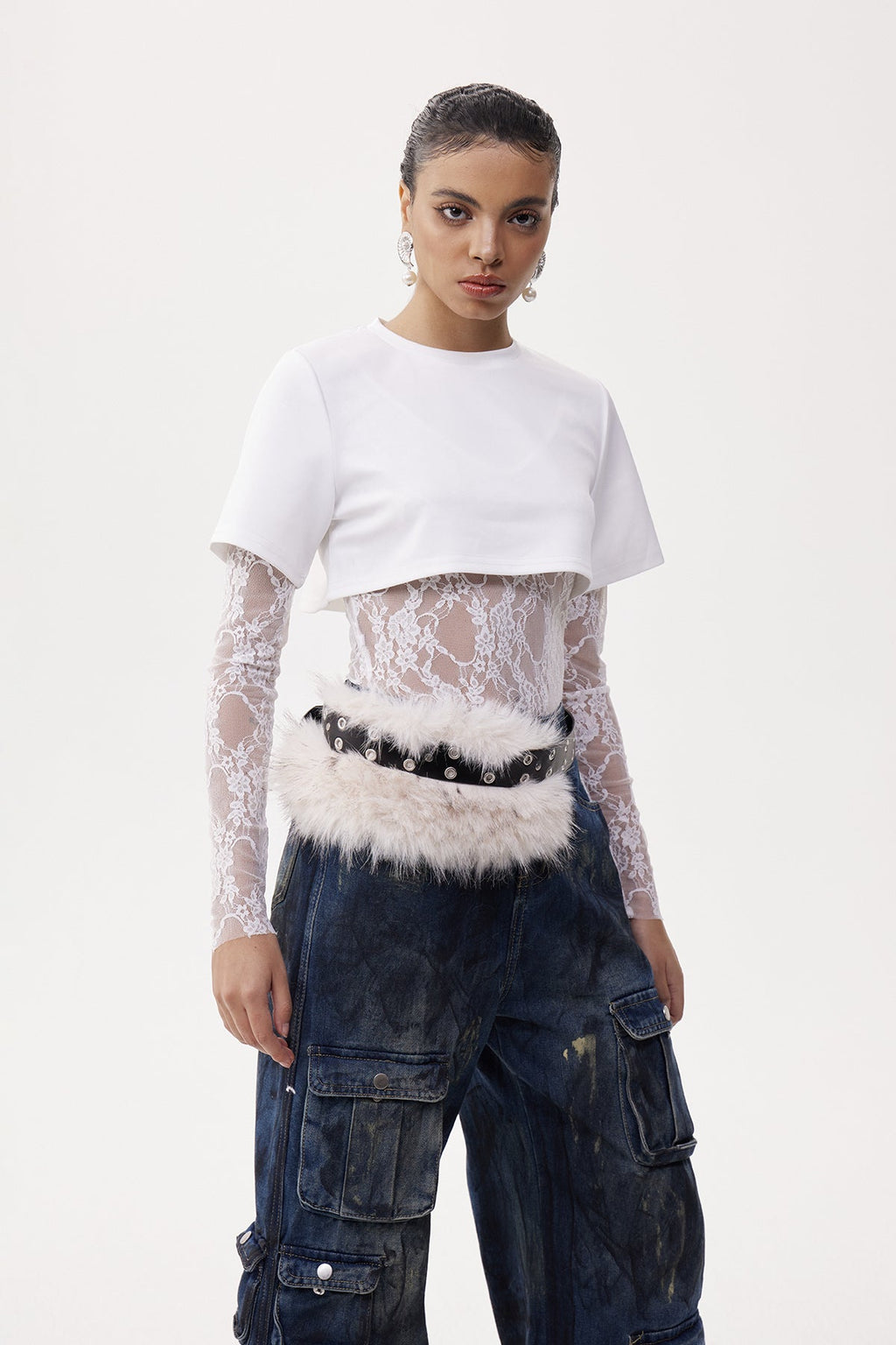 Elektra Two Piece Lace Bodysut